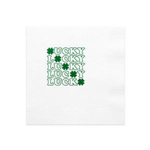This is an essential item for any dining experience! Adding these themed St. Patrick's Day napkins to your party can help create a fun, festive and Lucky atmosphere.  Decorate your home and let the guests enjoy! 