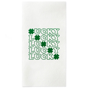 This is an essential item for any dining experience! Adding these themed St. Patrick's Day napkins to your party can help create a fun, festive and Lucky atmosphere.  Decorate your home and let the guests enjoy! 