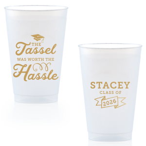Raise a toast to hard work and success with the Worth The Hassle Graduation Cup. Bursting with energy and celebratory flair, this design captures the excitement of graduation. Perfect for honoring the graduate who knows the tassel was truly worth the hassle.