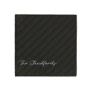 Embrace new beginnings with the Handwritten Script Family Name Napkin, elegantly presenting your shared surname in flowing script. This design symbolizes unity and identity, perfect for weddings and family gatherings that cherish togetherness.