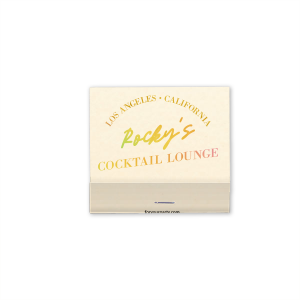 Elevate your home bar with this unique Cocktail Lounge Los Angeles matchbook, featuring a vibrant multi-color gradient script design with your name and city! This West Coast nightlife accessory is excellent for wedding favors, birthday parties, or adding a retro touch to your coffee table decor.
