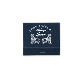The Good Times At Home Matchbook features hand-drawn seating artwork and cheerful curved lettering for a relaxed, welcoming feel. Add it to your space to encourage laid-back gatherings and memorable moments. Ideal for backyard get-togethers or weekend hosting.