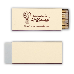 An amazing Welcome To Our Family Name Matchbook is here with welcoming plant graphics! Give your guests a nice surprise and give them a unique detail that they will remember forever! 