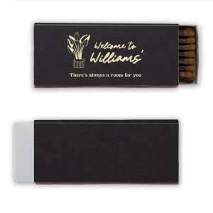 An amazing Welcome To Our Family Name Matchbook is here with welcoming plant graphics! Give your guests a nice surprise and give them a unique detail that they will remember forever! 