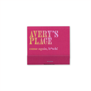 The Feisty Come Again Matchbook offers multi-colored gradient font and a bold and playful greeting. Add a touch of snark and personality to your event with this unforgettable, pocket-sized conversation starter. Excellent for housewarmings and adult birthday bashes.