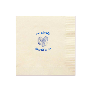 Our new personalized most-wanted Napkin is here! Now you have chance to meet Oh Shucks Birthday Napkin which has amazing graphics of Oyster and will match perfectly on your birthday party!