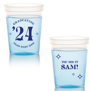 Now you have chance to party in style and brand your own name on this amazing Graduating You Did It Stadium Cup. Try it today, let the others complement your choice! 