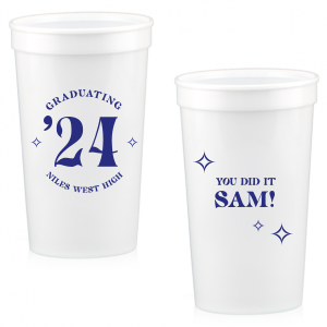 Now you have chance to party in style and brand your own name on this amazing Graduating You Did It Stadium Cup. Try it today, let the others complement your choice! 