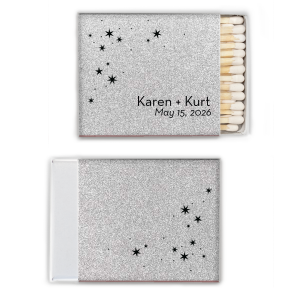 Light up your special day with the Sparkle Star Name Wedding Match, where a star-studded night sky becomes the backdrop for the couple's names. This enchanting design, brimming with twinkling stars, symbolizes the radiant love story and eternal union of the stars of the event.