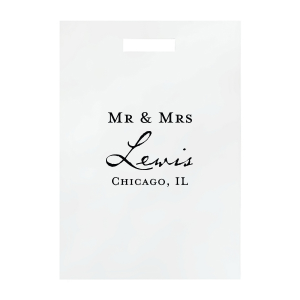 Step up your gifting game with the Modern Mr & Mrs Wedding Gift Box. Marrying tradition and elegance, this box celebrates the nuptials with a chic block print alongside the flowing script of the shared surname and wedding locale. It's a timeless keepsake that wows every guest.
