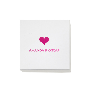 Wrap your affection in the Solid Heart Gift Box, where love takes shape in a standout heart. The gift giver's names below seal the sentiment, making every gift as memorable as the love it represents.