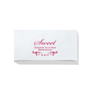 Personalized Satin Plum Cake Box with Satin Plum Foil Color has a Decorative Flourish graphic and is good for use in Accents themed parties and will look fabulous with your unique touch. Your guests will agree!