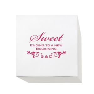 Personalized Satin Plum Cake Box with Satin Plum Foil Color has a Decorative Flourish graphic and is good for use in Accents themed parties and will look fabulous with your unique touch. Your guests will agree!