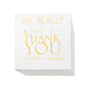 ForYourParty's personalized Shiny Copper Cake Box with Shiny Copper Foil can't be beat. Showcase your style in every detail of your party's theme!