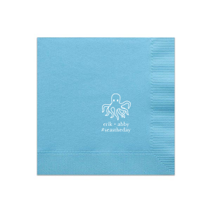Eight Arms of Charm. Celebrate your love for the mystical octopus with the Octopus Lovers Napkin. Featuring an adorable cephalopod graphic, this design captures the whimsy, fascination, and charm of these unique creatures. Perfect for letting everyone know your passion for octopuses at any gathering.