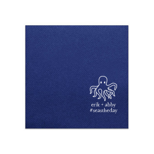 Eight Arms of Charm. Celebrate your love for the mystical octopus with the Octopus Lovers Napkin. Featuring an adorable cephalopod graphic, this design captures the whimsy, fascination, and charm of these unique creatures. Perfect for letting everyone know your passion for octopuses at any gathering.