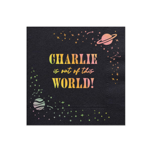 Make your party out of this world, bring your special decoration and give it a special vibe! The amazing Cosmic Space Party Napkin would catch a lot of sights and will be complimented by everyone!