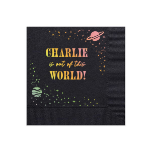 Make your party out of this world, bring your special decoration and give it a special vibe! The amazing Cosmic Space Party Napkin would catch a lot of sights and will be complimented by everyone!