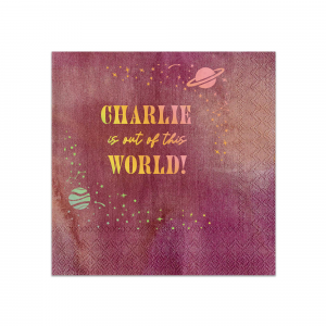 Make your party out of this world, bring your special decoration and give it a special vibe! The amazing Cosmic Space Party Napkin would catch a lot of sights and will be complimented by everyone!