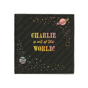 Make your party out of this world, bring your special decoration and give it a special vibe! The amazing Cosmic Space Party Napkin would catch a lot of sights and will be complimented by everyone!