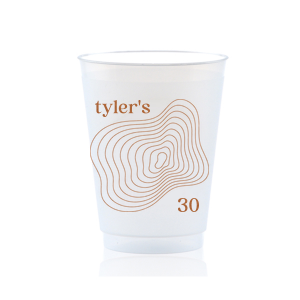 Minimal and chic, this birthday cup can be customized with your name and the age you are turning. 