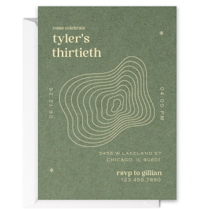 This minimal and modern birthday invitation will set the tone for the aethetics of your event! 