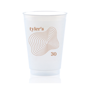Minimal and chic, this birthday cup can be customized with your name and the age you are turning. 