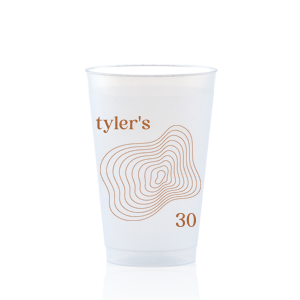 Minimal and chic, this birthday cup can be customized with your name and the age you are turning. 
