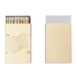Personalize this minimal birthday party favor. Modern and trendy, you can customize our 30 strike matchbook with you name or initials and the age you are turning. 