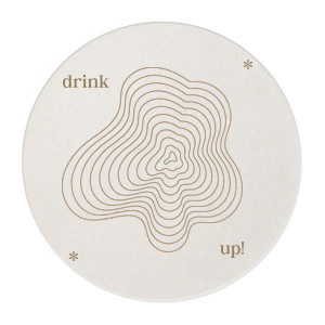 Drink up with this minimal and modern custom coaster. Featuring a trendy tree ring design, this can be personalized with anything your heart desires. 