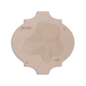 Drink up with this minimal and modern custom coaster. Featuring a trendy tree ring design, this can be personalized with anything your heart desires. 