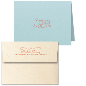 Merci Thank You Note