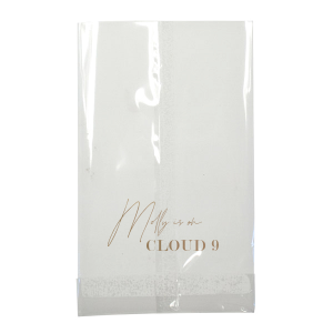 A custom bridal shower bag is the perfect accessory at your shower! Load your bag with party favors or baked treats to show your guests your appreciation. This unique and custom party favor will make a big impact at your event. 