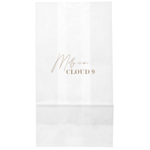 A custom bridal shower bag is the perfect accessory at your shower! Load your bag with party favors or baked treats to show your guests your appreciation. This unique and custom party favor will make a big impact at your event. 