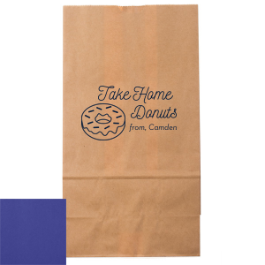 Sweeten the farewell with the Take Home Donut Bag adorned with a delightful sprinkled donut. 'Take Home Donuts' beckons guests to savor the sweetness post-party, while a custom note adds a sprinkle of gratitude from the host.