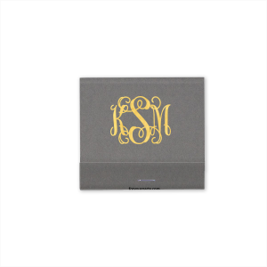 Our custom Stardream Plum Barrel Matchbox with Matte Dove Grey Foil Color can be personalized to match your party's exact theme and tempo.