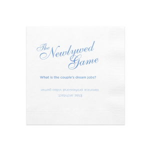 ForYourParty's chic White Cocktail Napkin with Satin French Blue Foil will add that special attention to detail that cannot be overlooked.