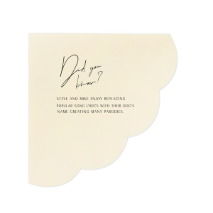 Our personalized Sand Cocktail Napkin with Matte Black Foil will look fabulous with your unique touch. Your guests will agree!