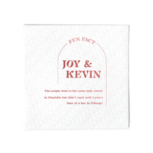 The ever-popular Fog Cocktail Napkin with NEW Shiny Merlot Foil has a Plain Arch graphic and is good for use in Invitation themed parties and can be customized to complement every last detail of your party.