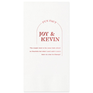 The ever-popular Fog Cocktail Napkin with NEW Shiny Merlot Foil has a Plain Arch graphic and is good for use in Invitation themed parties and can be customized to complement every last detail of your party.