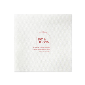The ever-popular Fog Cocktail Napkin with NEW Shiny Merlot Foil has a Plain Arch graphic and is good for use in Invitation themed parties and can be customized to complement every last detail of your party.
