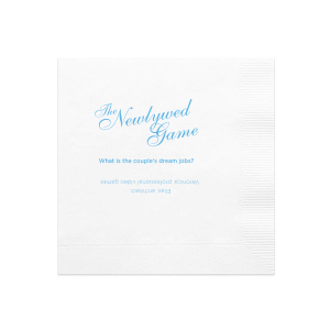 ForYourParty's chic White Cocktail Napkin with Satin French Blue Foil will add that special attention to detail that cannot be overlooked.