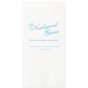 ForYourParty's chic White Cocktail Napkin with Satin French Blue Foil will add that special attention to detail that cannot be overlooked.