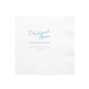 ForYourParty's chic White Cocktail Napkin with Satin French Blue Foil will add that special attention to detail that cannot be overlooked.