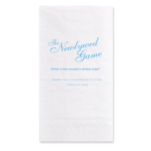 ForYourParty's chic White Cocktail Napkin with Satin French Blue Foil will add that special attention to detail that cannot be overlooked.