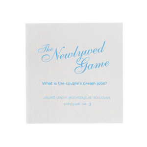 ForYourParty's chic White Cocktail Napkin with Satin French Blue Foil will add that special attention to detail that cannot be overlooked.