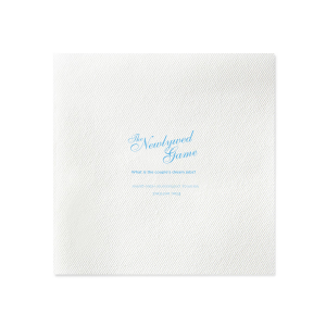 ForYourParty's chic White Cocktail Napkin with Satin French Blue Foil will add that special attention to detail that cannot be overlooked.