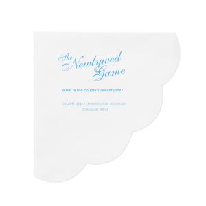 ForYourParty's chic White Cocktail Napkin with Satin French Blue Foil will add that special attention to detail that cannot be overlooked.