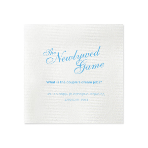 ForYourParty's chic White Cocktail Napkin with Satin French Blue Foil will add that special attention to detail that cannot be overlooked.