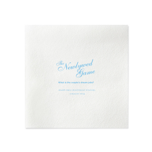 ForYourParty's chic White Cocktail Napkin with Satin French Blue Foil will add that special attention to detail that cannot be overlooked.